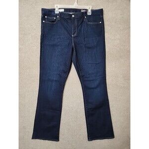 Gap 1969 Perfect Boot Cut Jeans Womens 34 Long Blue Dark Wash Stretch